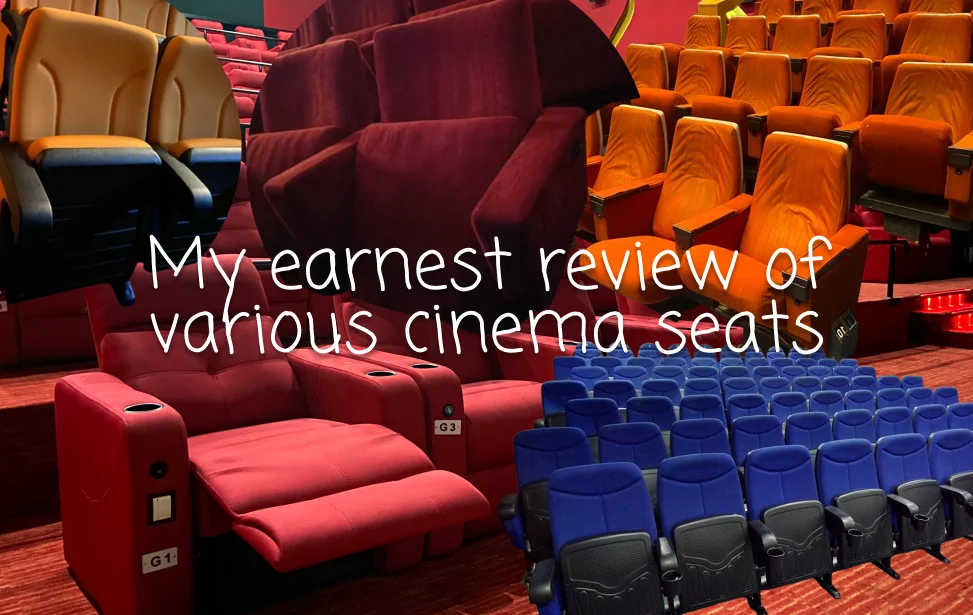 my earnest review of various cinema chairs